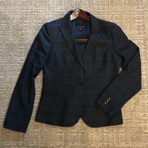 Banana Republic Navy Windowpane Suit Jacket (matching pants sold separately)